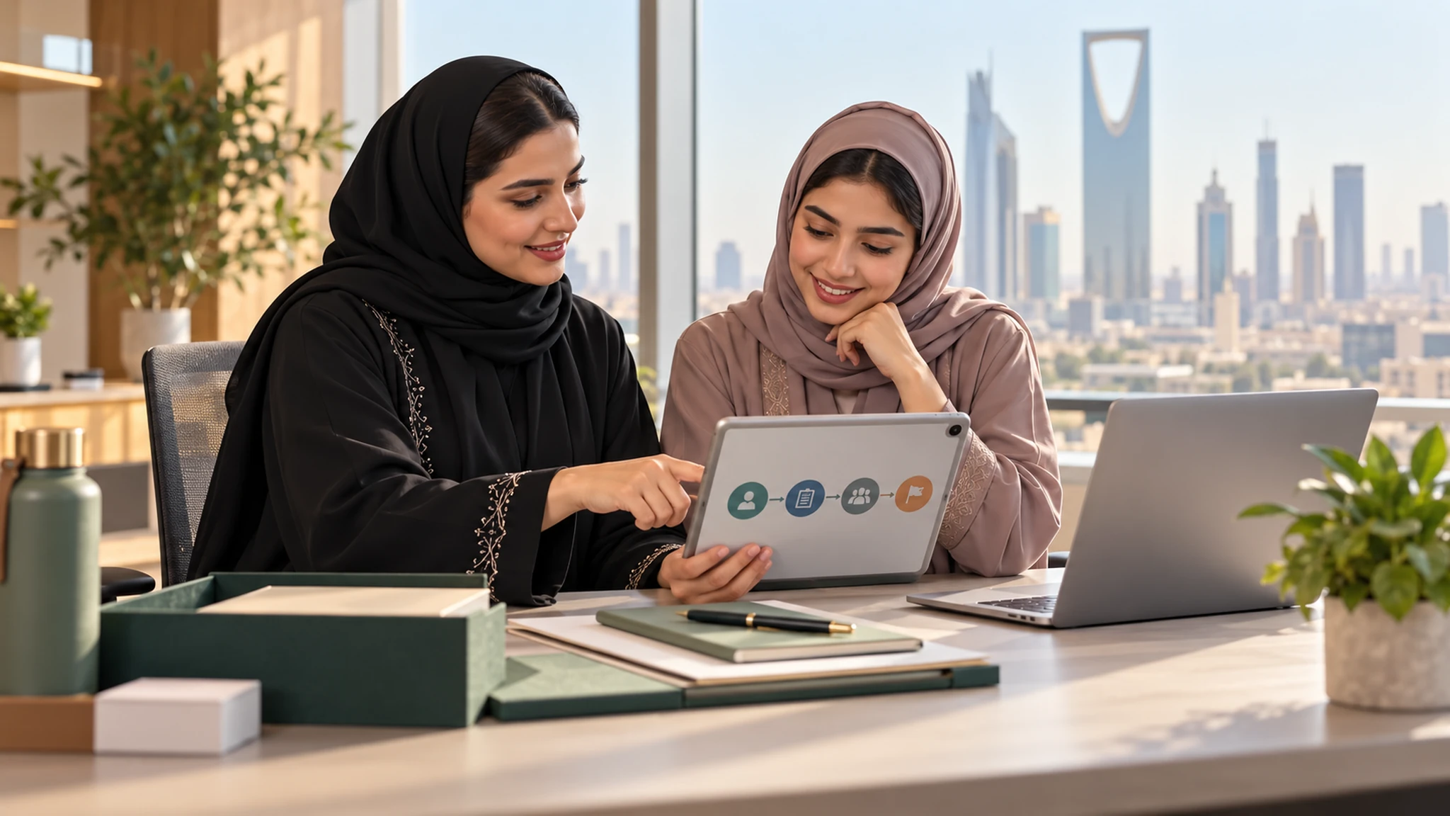 رقمنة برامج تهيئة الموظفين الجدد في المؤسسات السعودية